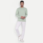 Pistachio Green Sweatshirt Front Full