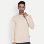 Light Cream Sweatshirt Creative Front Close