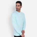 Serene Blue Sweatshirt Side Close