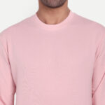Coral Candy Sweatshirt Front Fabric Close