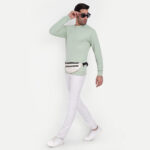 Pistachio Green Sweatshirt Creative Front Full