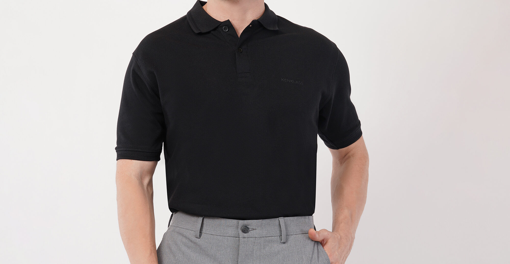 Jetblack Polo Front Creative Close